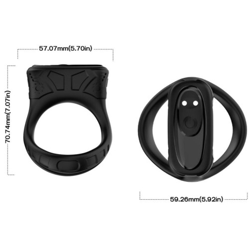 Armony Black Vibrating Ring for Enhanced Pleasure