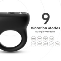 Armony Black Vibrating Ring for Intimate Pleasure