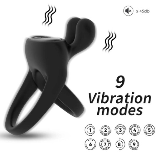 Armony Black Rabbit Vibrating Ring