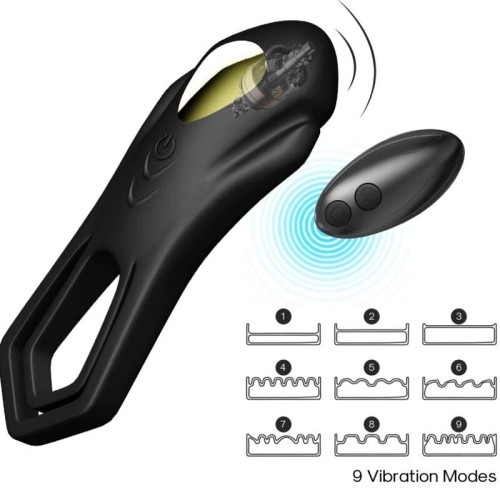 Armony Roadster Double Remote Control Vibrating Ring Black