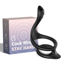 Armony Double Anal Ring Black - Enhancing Pleasure