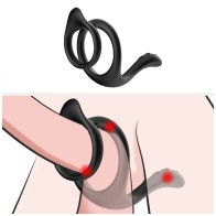 Armony Double Anal Ring Black - Enhancing Pleasure