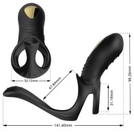 Armony - Joy Jumper Anillo Vibrador Parejas & Plug Anal Control Remoto Negr