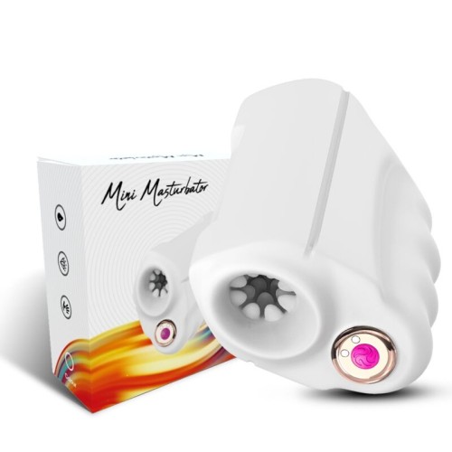 Harmony Master Male Masturbator Vibrator White - Intense Pleasure