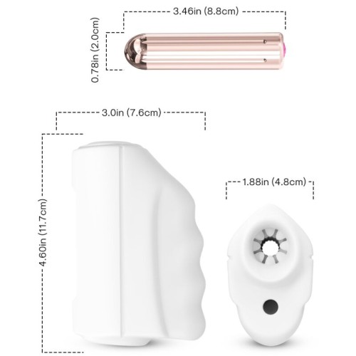 Harmony Master Male Masturbator Vibrator White - Intense Pleasure