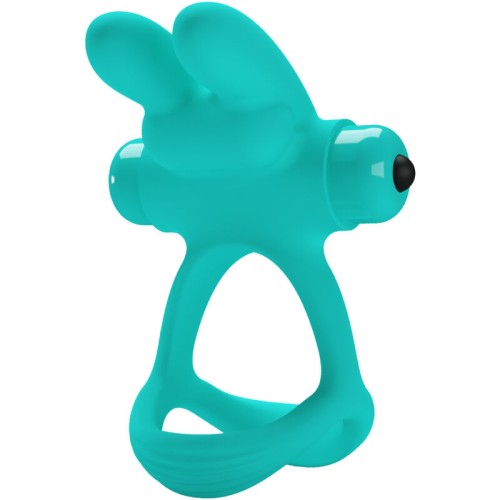 Pretty Love Dante Rabbit Vibrator Ring Green | Enhancing Pleasure