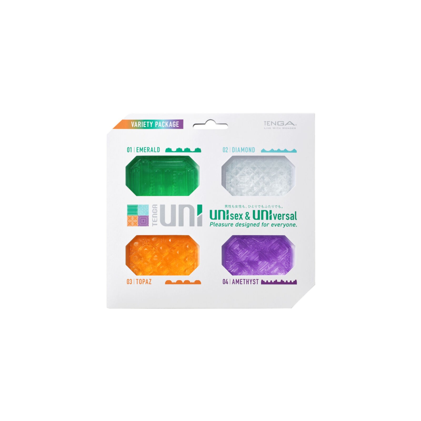 Uni Variety Finger Masturbator - Pack of 4