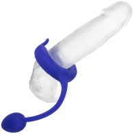 Admiral Penis Ring with Weight in Blue