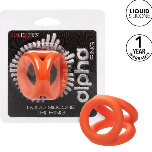 Alpha Triple Ring Orange - Enhanced Pleasure