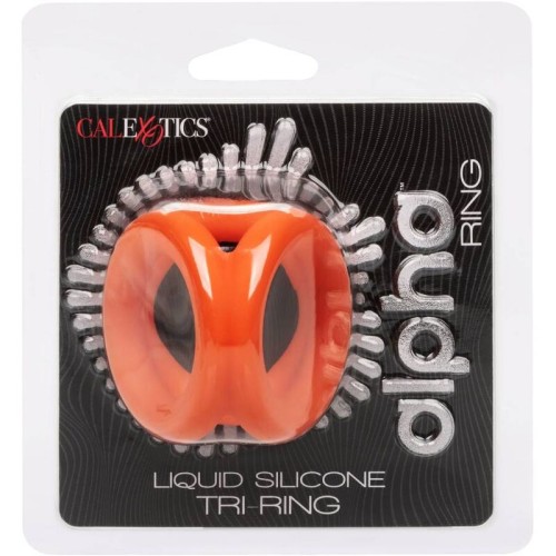 Alpha Triple Ring Orange - Enhanced Pleasure