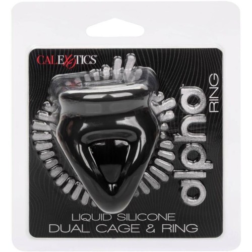 Alpha Black Double Cage Ring