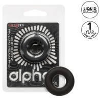 Alpha Anillo Prolong Medio Negro | Placer Mejorado