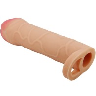 Funda de Pene Extensora Natural Pretty Love para Estimulación Intensificada