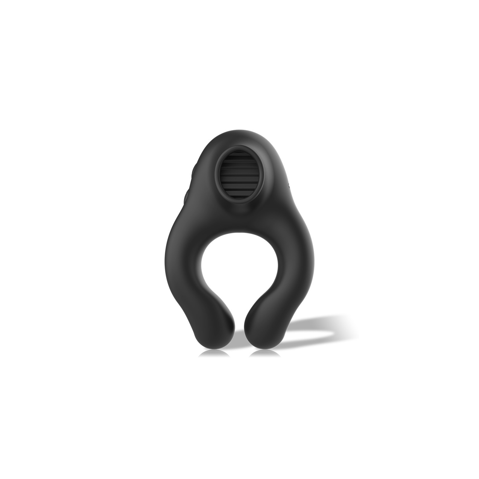 Armony - Anillo Vibrador Silicona 3 Motores Recargable Negro - Dorado