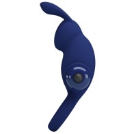 Pretty Love - Jiro Rabbit Ring Vibrator - Blue Pleasure Enhancer