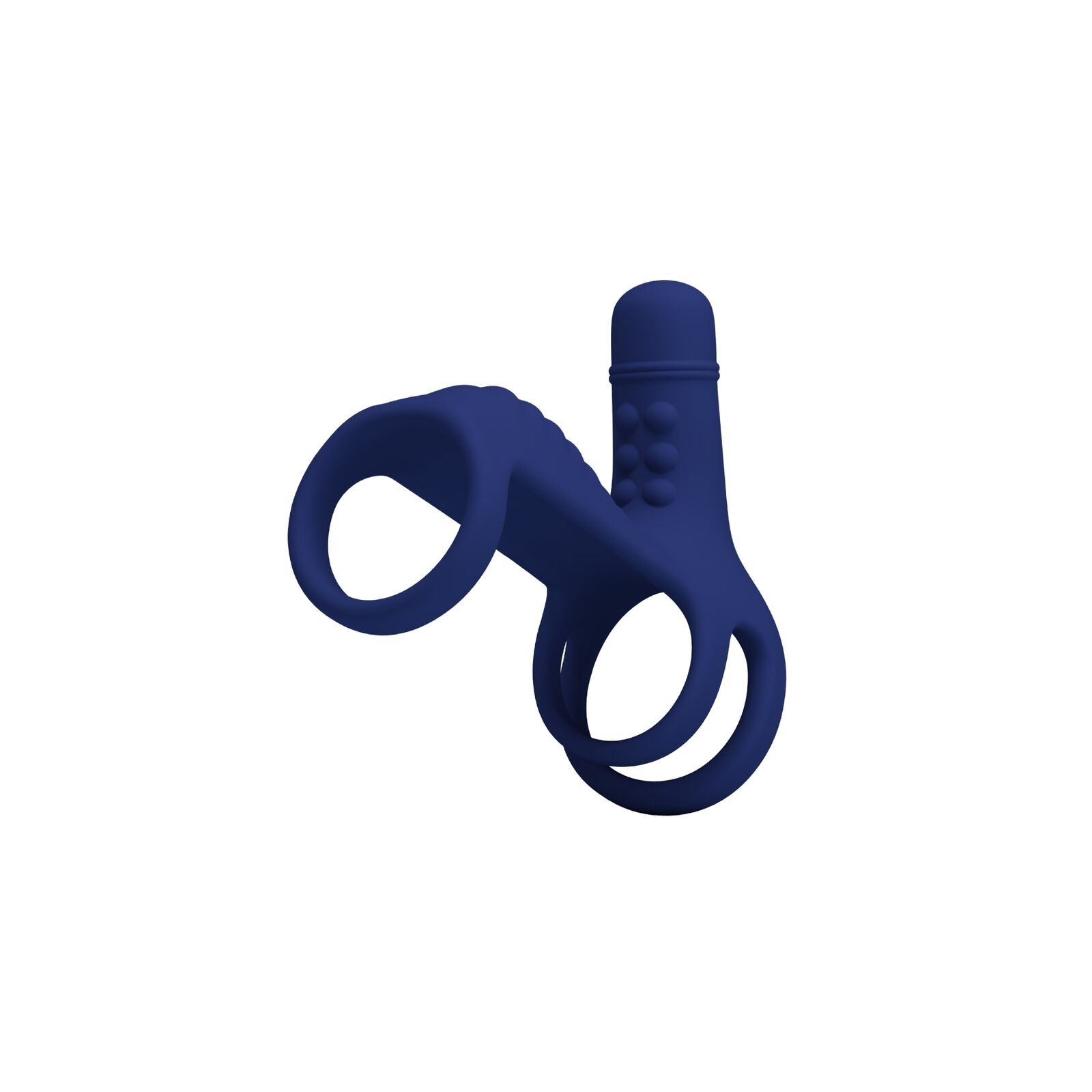 Pretty Love Elish Vibrating Ring with Extension Blue