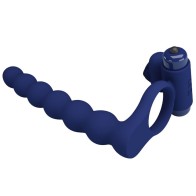 Pretty Love Ajmal Vibrating Ring Blue - Enhance Pleasure