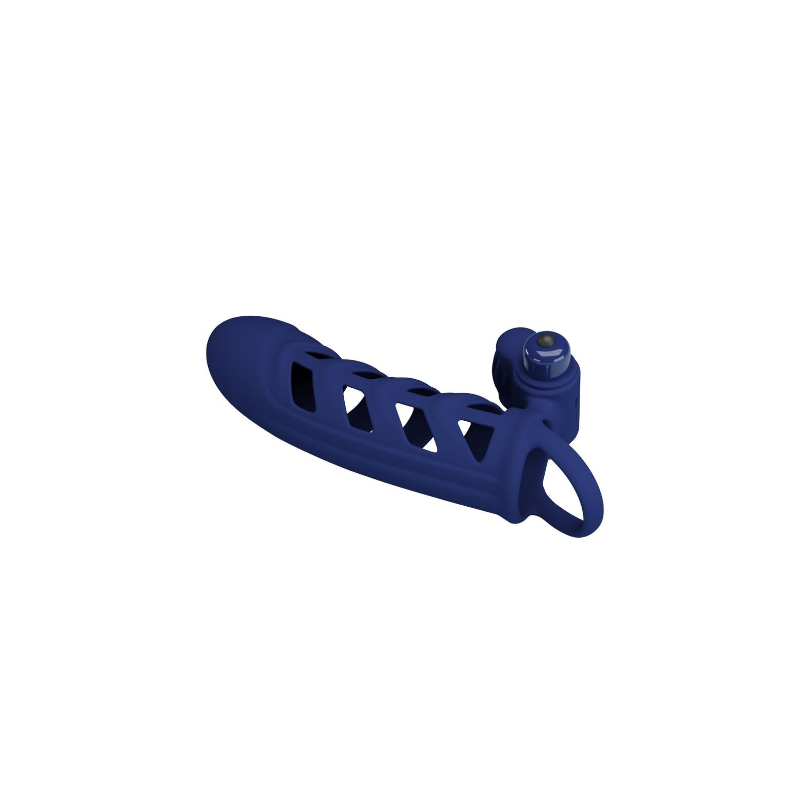 Pretty Love Altaf Anillo Vibrador Con Funda De Silicona Azul