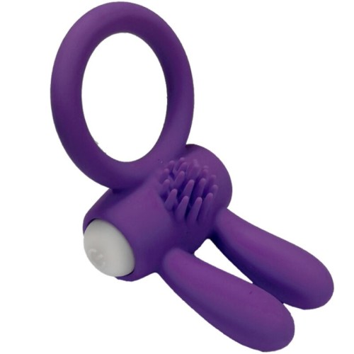 Armony Anillo Vibrador Mr Bunny Silicona Púrpura - Accesorio de Placer