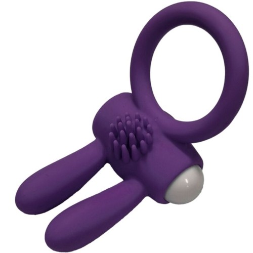 Armony Anillo Vibrador Mr Bunny Silicona Púrpura - Accesorio de Placer