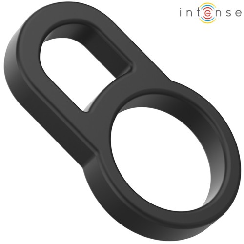 Intense Bobby Double Penile Ring Silicone Black