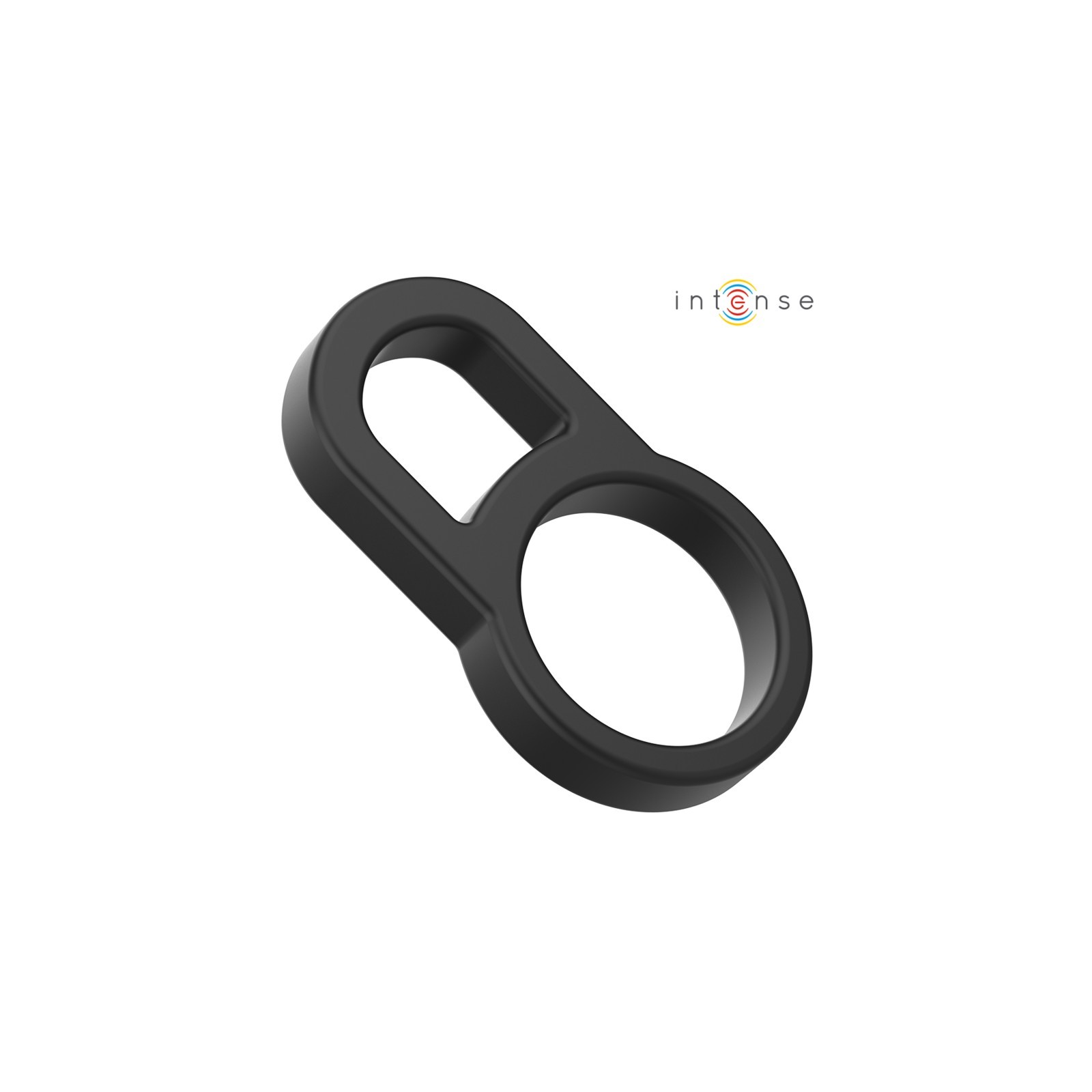 Intense Bobby Double Penile Ring Silicone Black