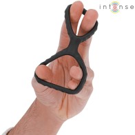 Intense - Dewey Anillo Doble Para Pene Silicona Negro Modelo 2