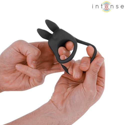 Intense Sam Double Vibrating Ring Black