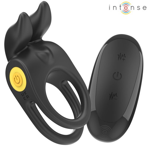 Intense Sam Double Vibrating Ring Black