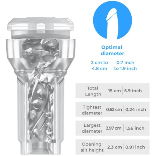 Feel Pocket Stroker Crystal Transparent