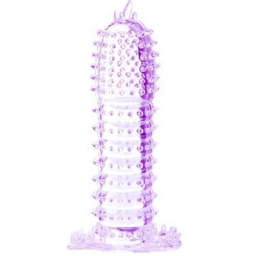 Textured Purple Penis Sleeve for Enhanced Pleasure