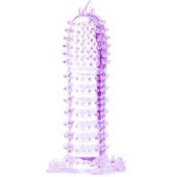 Funda Para Pene Con Puntos Estimulantes Morado para Mayor Placer