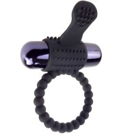 Anillo Vibrador De Silicona Negro