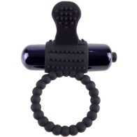 Anillo Vibrador De Silicona Negro