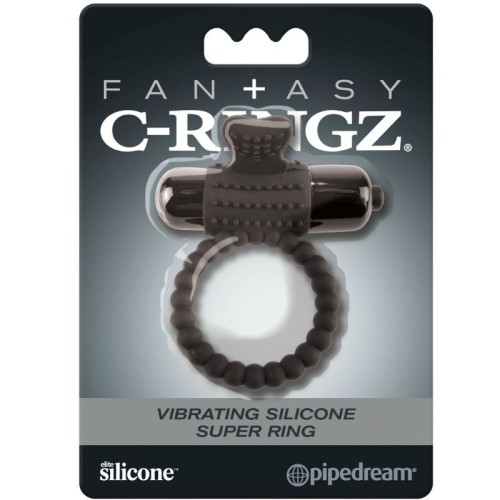 Anillo Vibrador De Silicona Negro