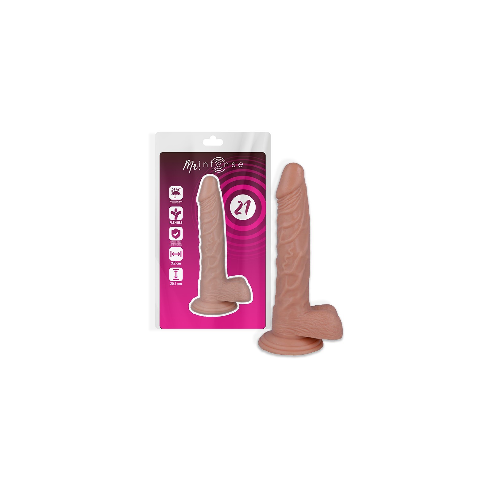 Mr Intense 21 Pene Realístico 20.1 cm - 3.2 cm