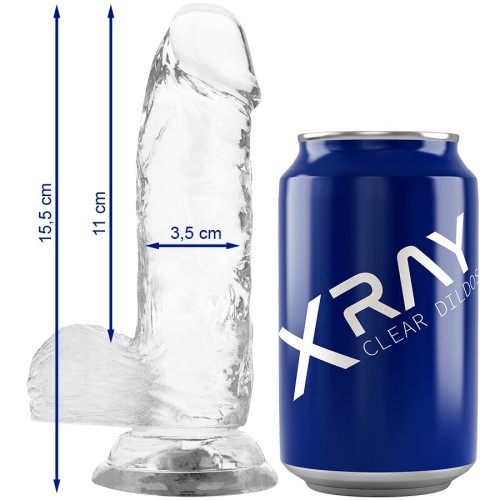 Clear Realistic Dildo 15.5 Cm