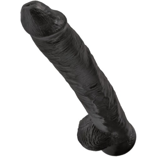 Realistic Penis with Testicles 30.5 cm Black