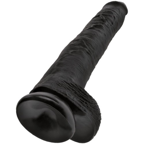 Realistic Penis with Testicles 30.5 cm Black