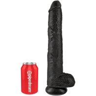 Realistic Penis with Testicles 30.5 cm Black