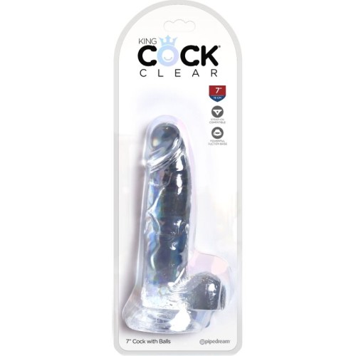 Clear Realistic Penis Dildo King Cock