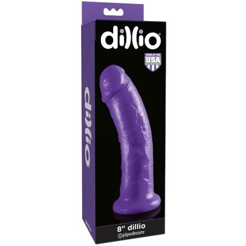 Dildo with Suction Cup - 20.32 cm in Purple