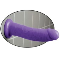 Dildo with Suction Cup - 20.32 cm in Purple