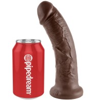 King Cock 8 inch Realistic Dildo Brown