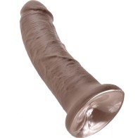 King Cock 8 inch Realistic Dildo Brown