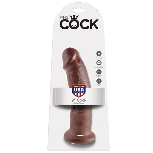 King Cock - Dildo Realístico Marrón 22.9cm