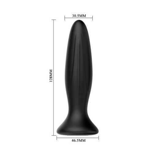 Rechargeable Black Anal Vibrator Plug by Mr Play