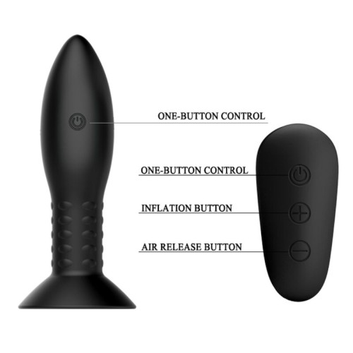 Anal Plug with Rotating Balls Remote Control