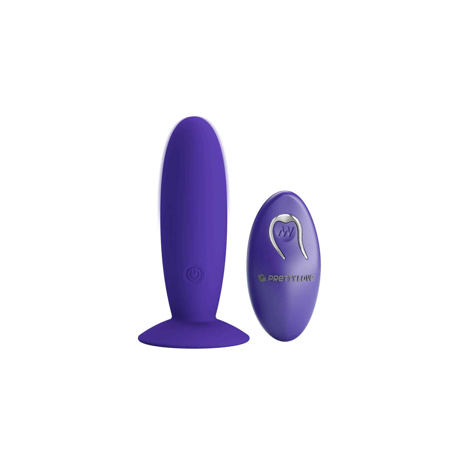 Pretty Love Youth Anal Plug Vibrator Remote Control - Purple