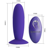 Pretty Love Youth Anal Plug Vibrator Remote Control - Purple